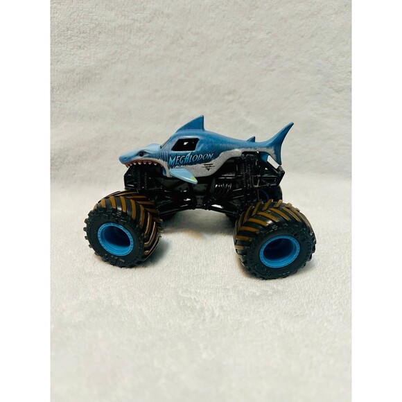 Hot Wheels Monster Jam Diecast Truck Megalodon Shark Mud Tires Mattel 1:64 Scale - Picture 2 of 5